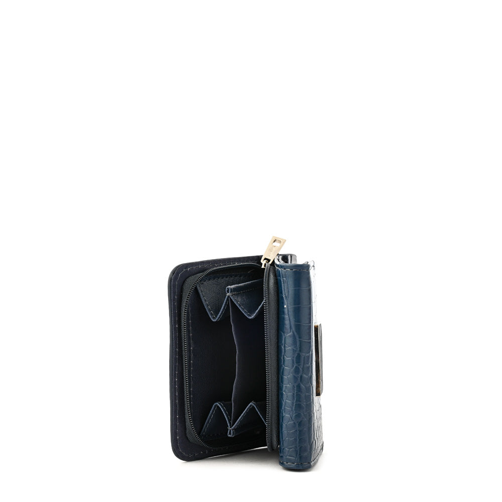 Dark blue Nikola exterior closure wallet