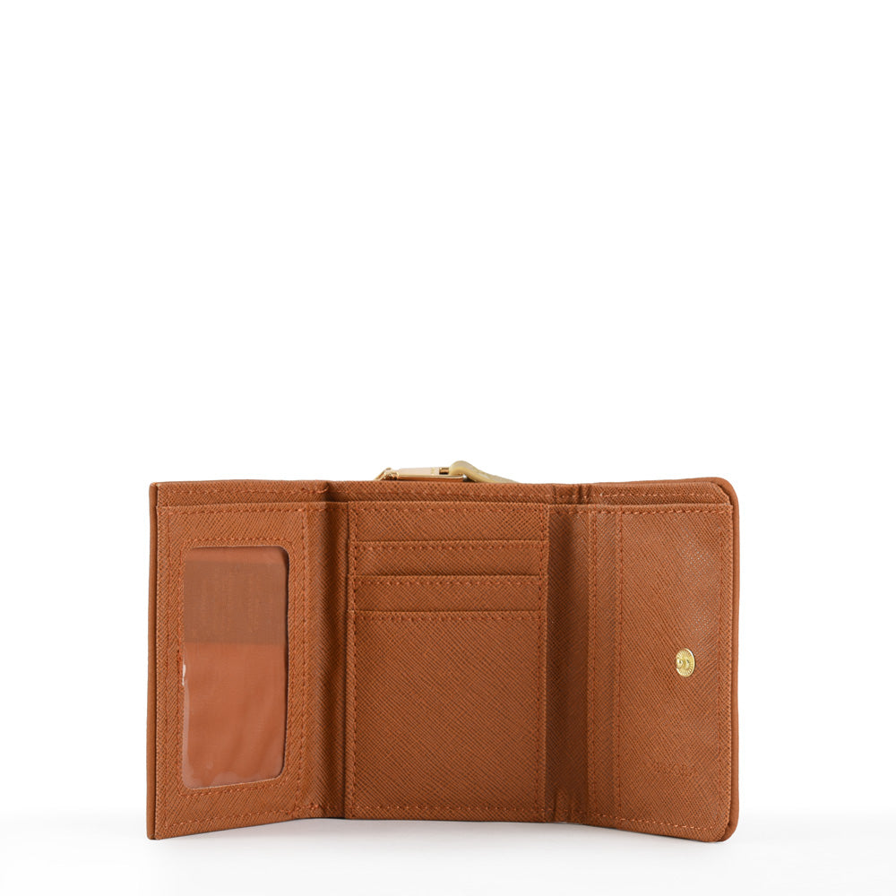 Small Catriel Brown Exterior Closure Wallet