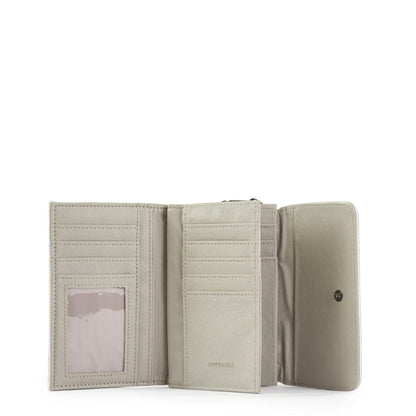 Catriel Silver Medium Exterior Closure Wallet