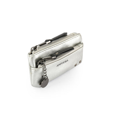 Silver catriel front pocket purse