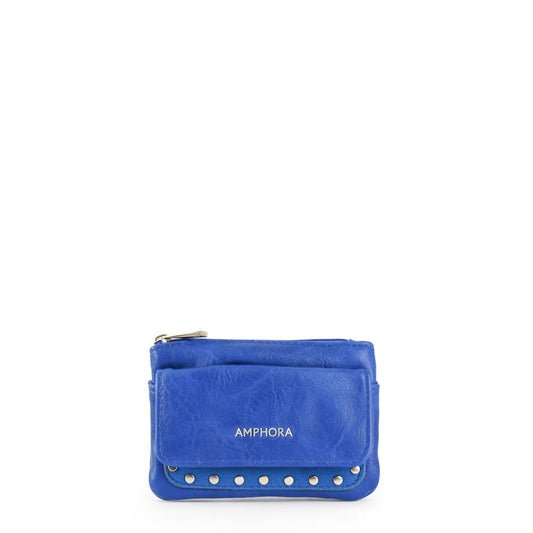 Purse with front pocket delma electric blue