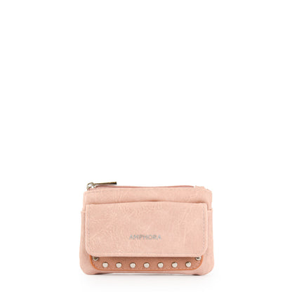 Delma purse with front pocket old pink