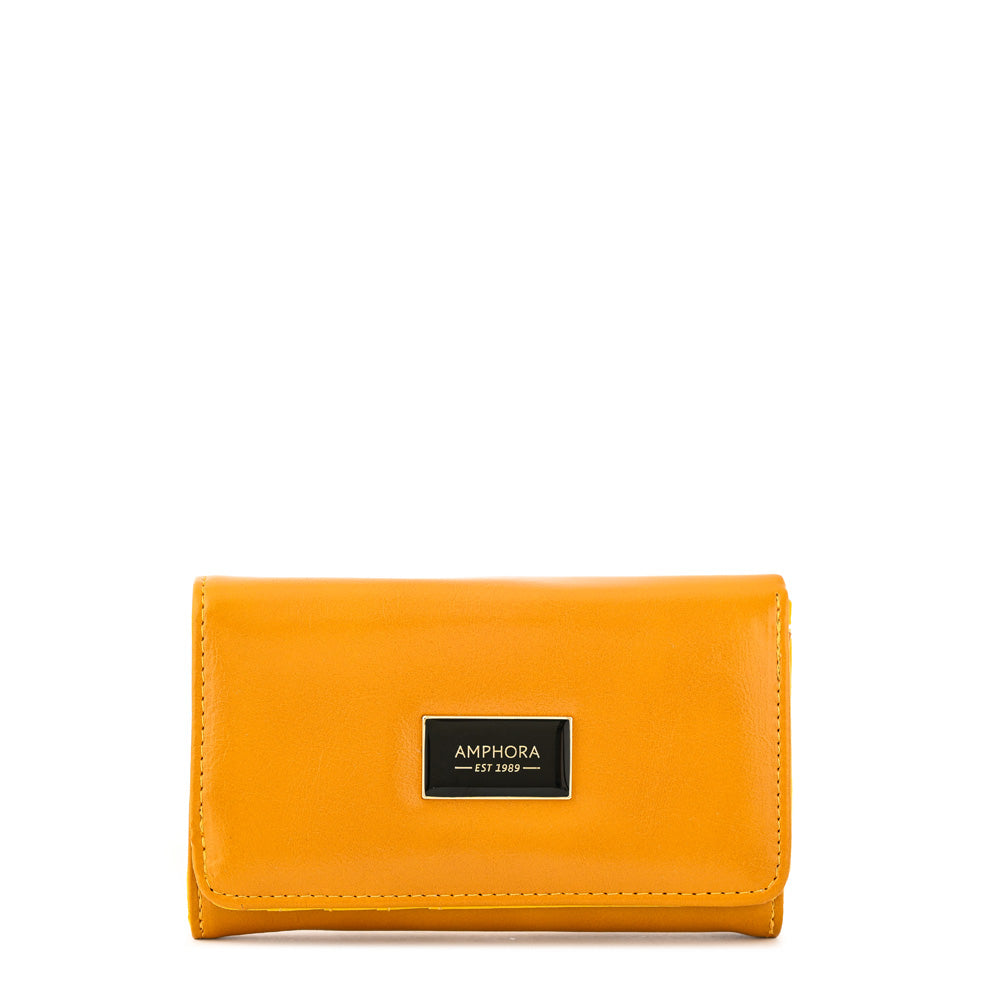 Yellow Latin accordion wallet