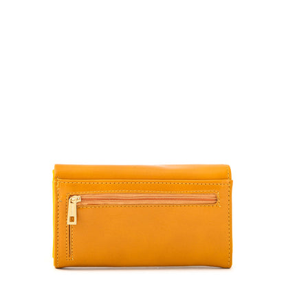 Yellow Latin accordion wallet
