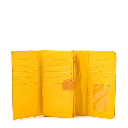Yellow Latin accordion wallet