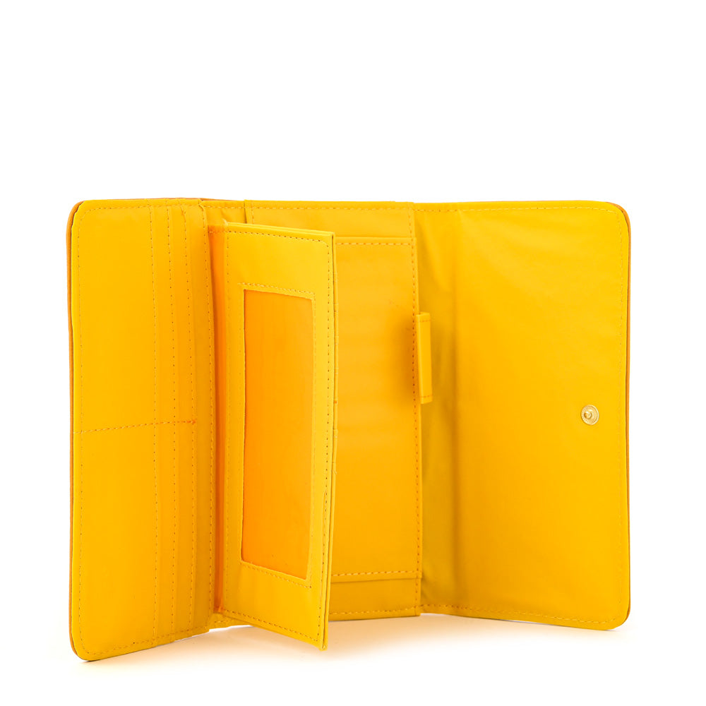 Checkbook with yellow Laitina flap