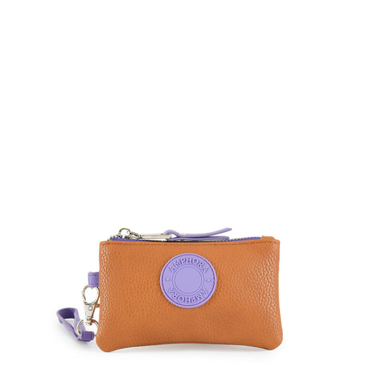 Rectangular isaia camel purse