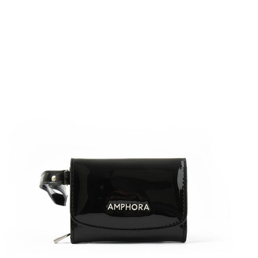 amphora cou billetera cierre exterior pequena negro