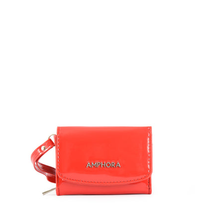 Small Exterior Closure Wallet Cou Tomato Red
