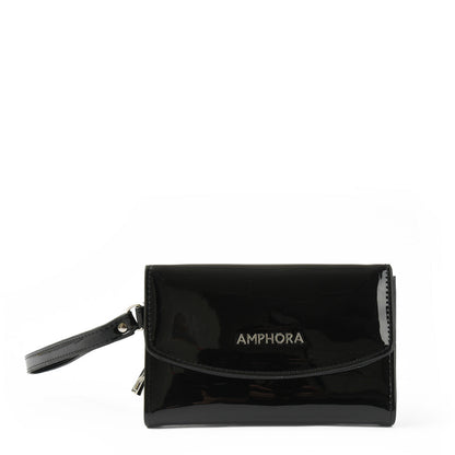 amphora cou billetera cierre exterior negro