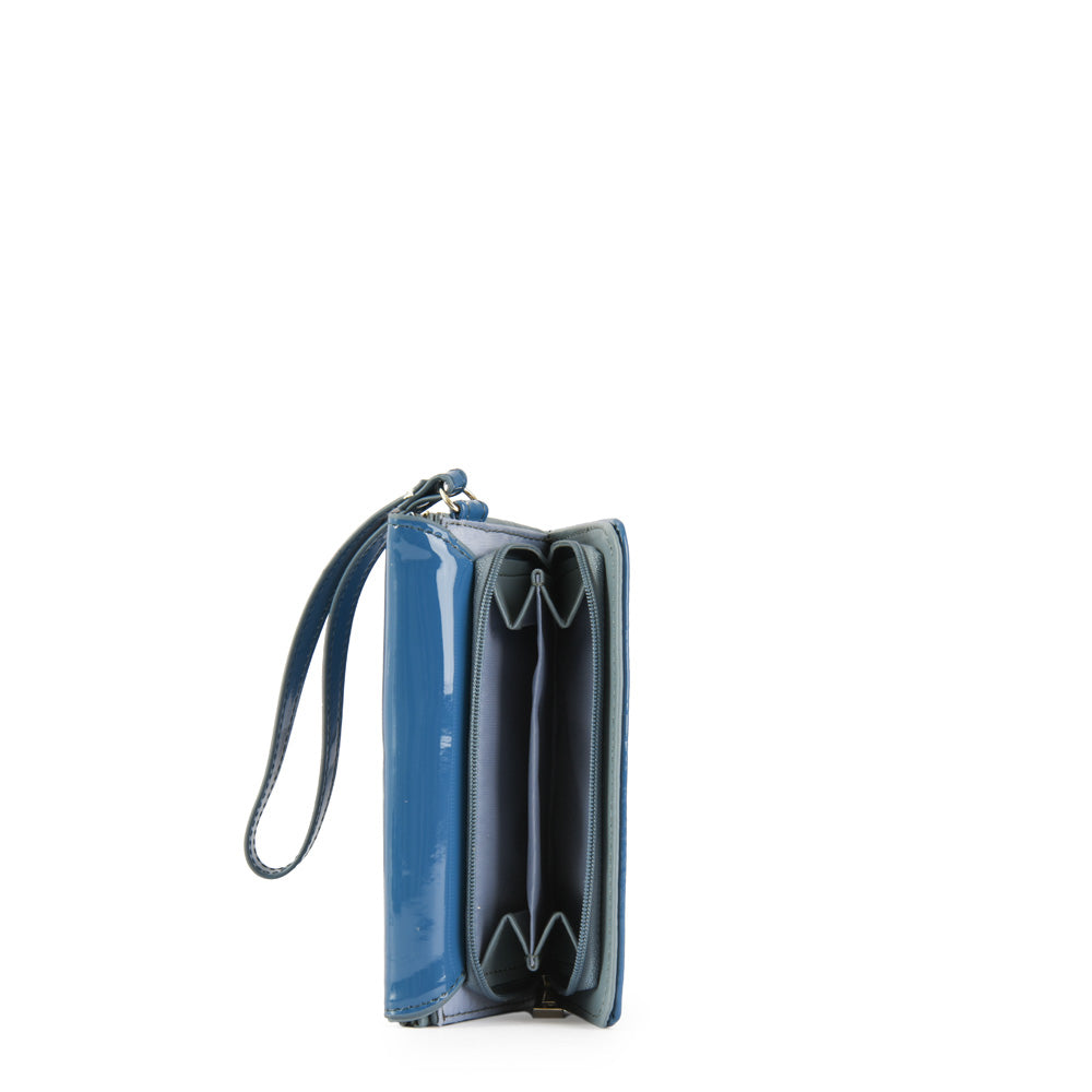 Medium Cou Celeste Exterior Closure Wallet