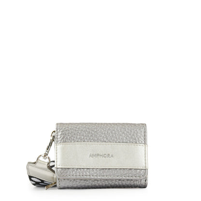 Small Silver Moon Exterior Closure Wallet