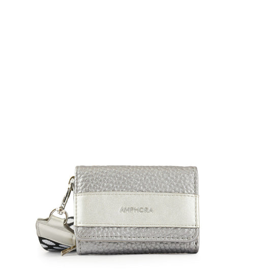 Small Silver Moon Exterior Closure Wallet