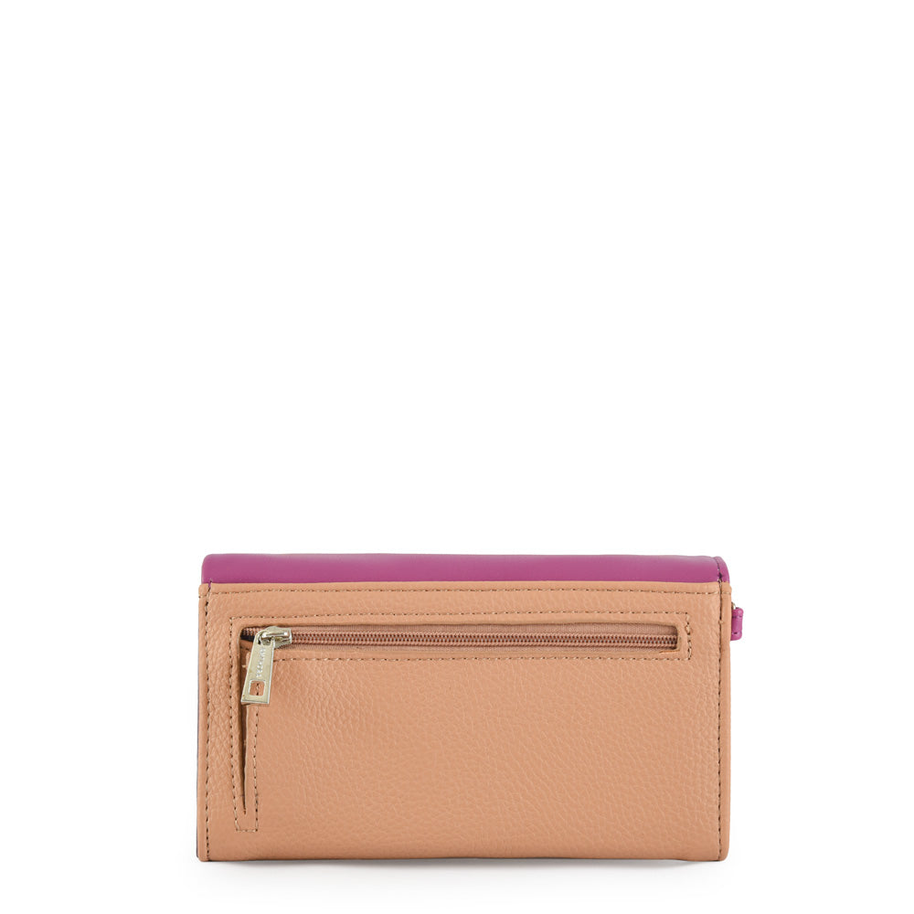 Murcie Medium Accordion Wallet Dark Beige