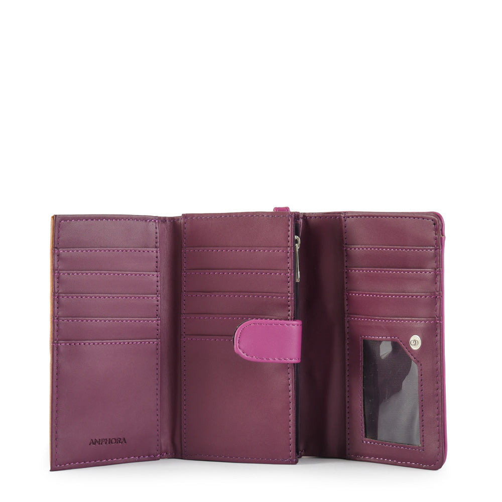 Murcie Medium Accordion Wallet Dark Beige