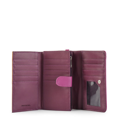 Murcie Medium Accordion Wallet Dark Beige