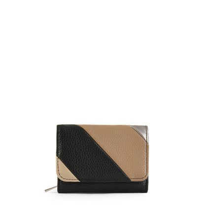Small black arc exterior closure wallet