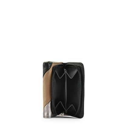 Small black arc exterior closure wallet