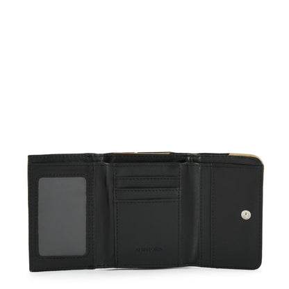 Small black arc exterior closure wallet