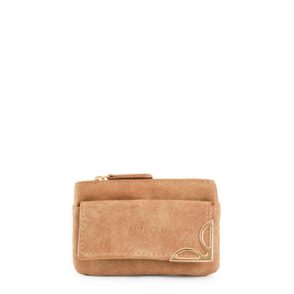 Eleonor rectangular purse dark beige