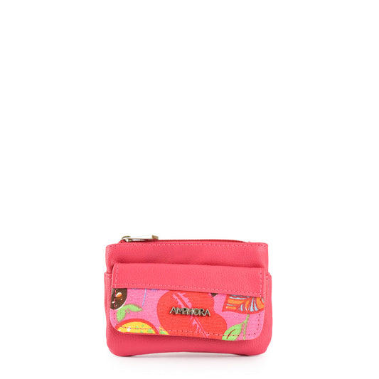 Fuchsia animalia rectangular purse