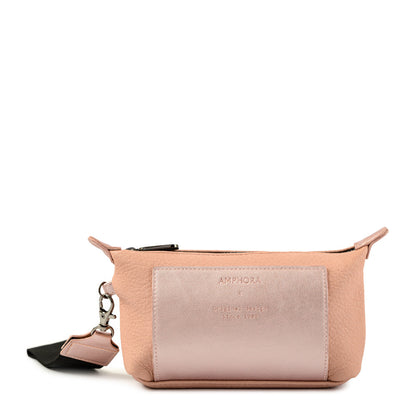 Light pink murray oval cosmetic bag