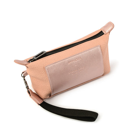 Light pink murray oval cosmetic bag