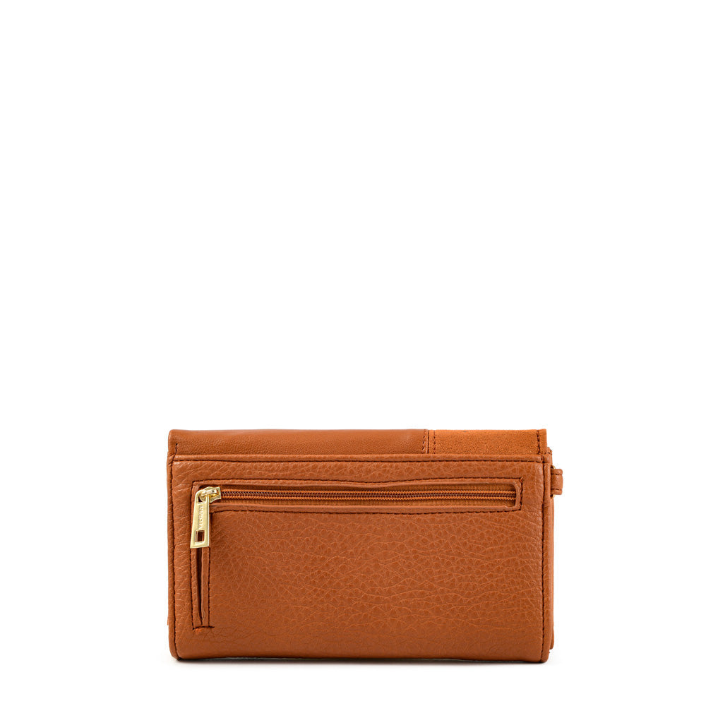 Renate Coffee Medium Accordion Wallet