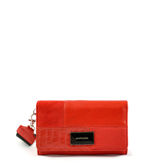 Medium Accordion Wallet Renate Red