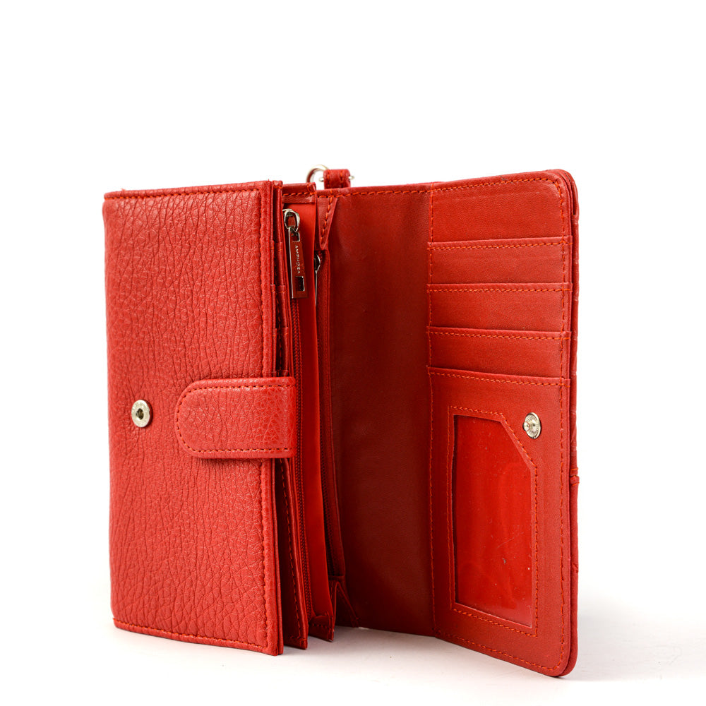 Medium Accordion Wallet Renate Red
