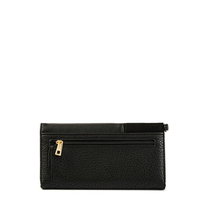 Checkbook with black renate flap