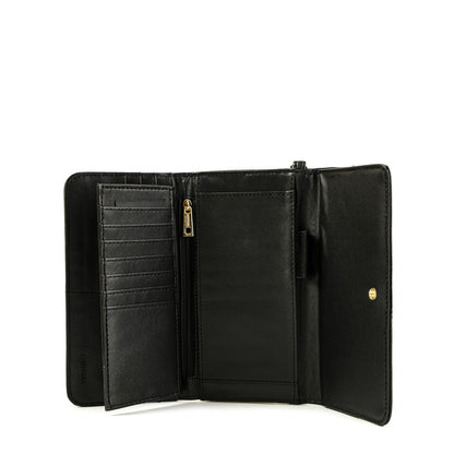 Checkbook with black renate flap