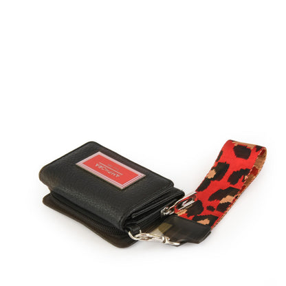 Small Becky Black Exterior Closure Wallet