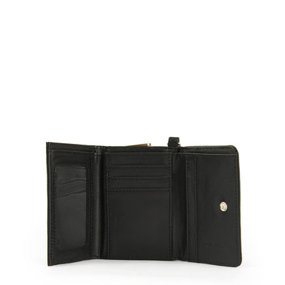 Small Becky Black Exterior Closure Wallet