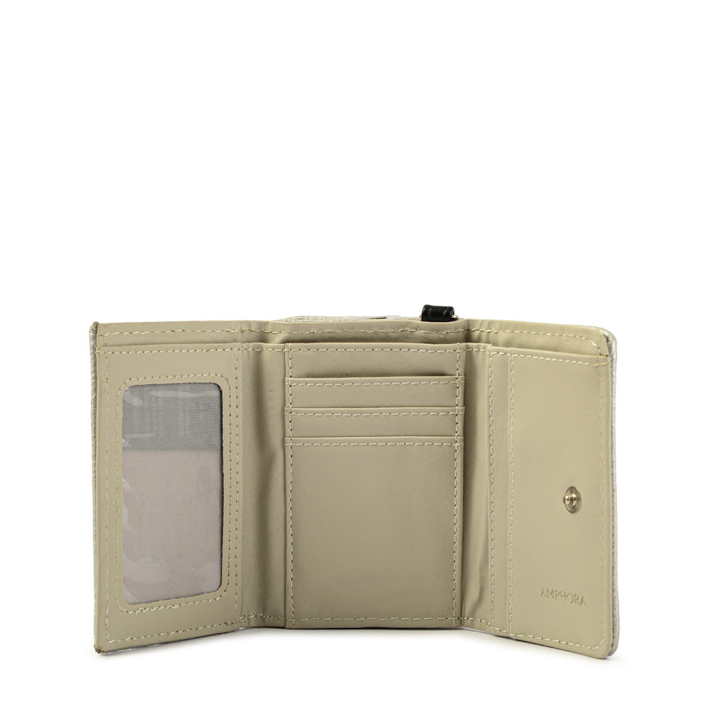 Becky Silver Small Exterior Closure Wallet