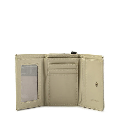 Becky Silver Small Exterior Closure Wallet