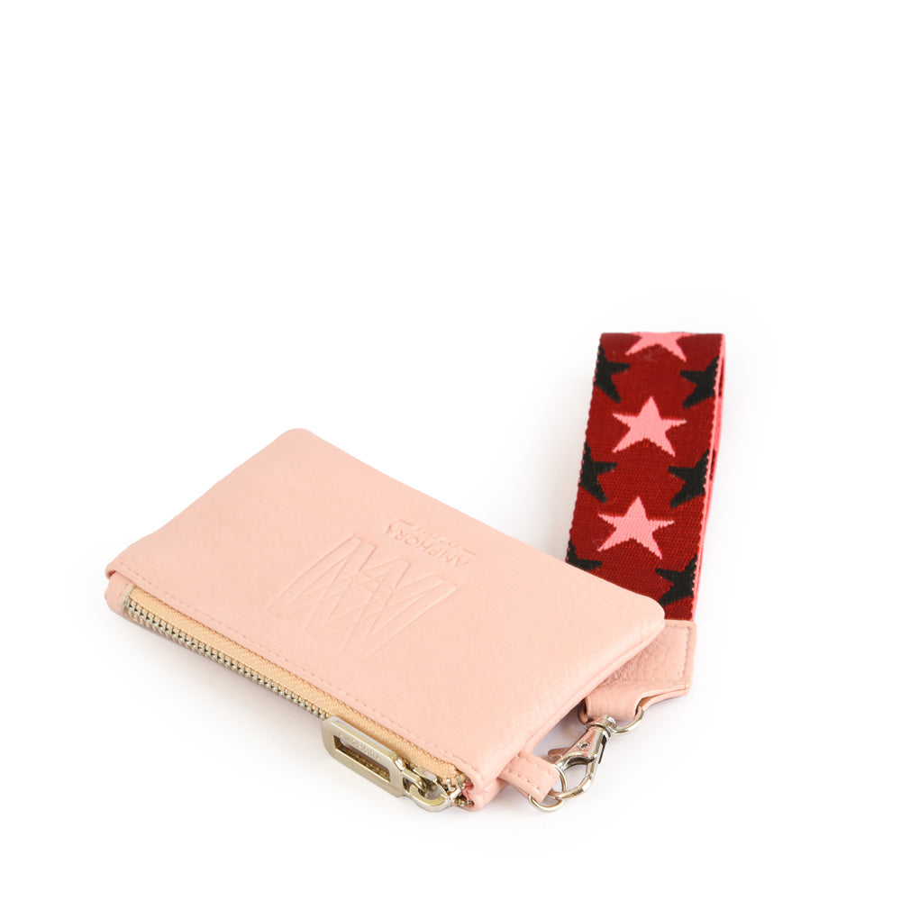 Rectangular purse in light pink