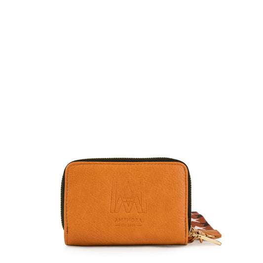 Ena Camel Large Exterior Closure Wallet