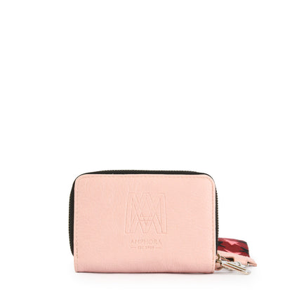 Ena Large Exterior Closure Wallet Light Pink