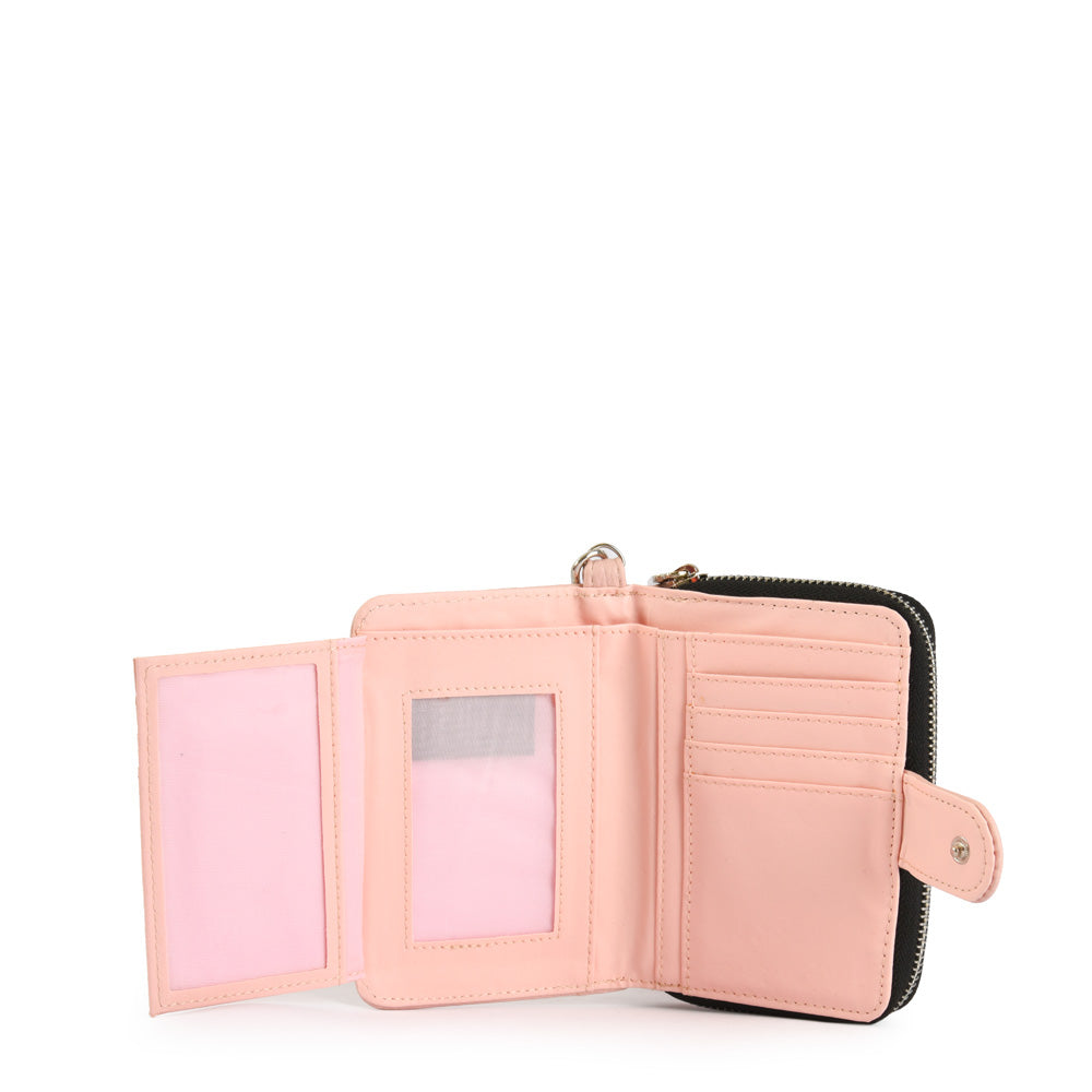 Ena Large Exterior Closure Wallet Light Pink