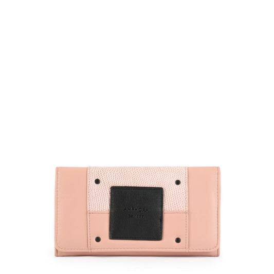 Old pink halein checkbook with flap