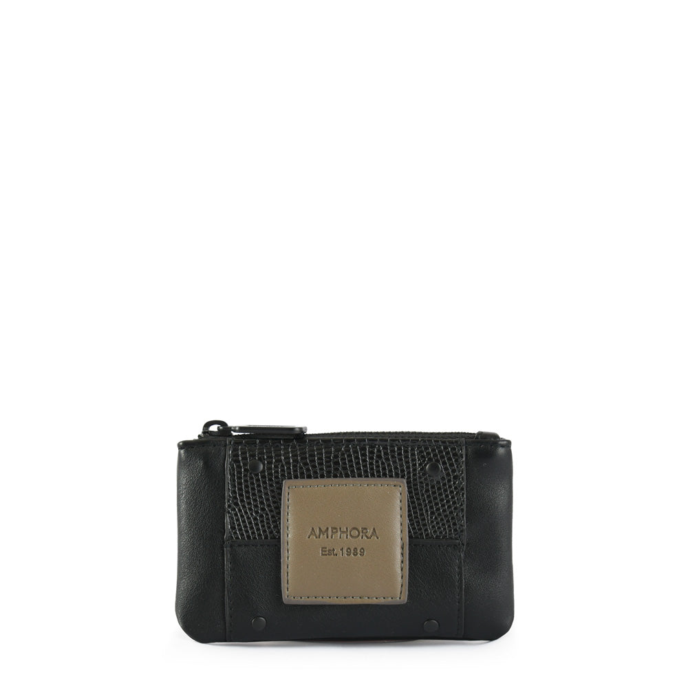 Halein black rectangular purse