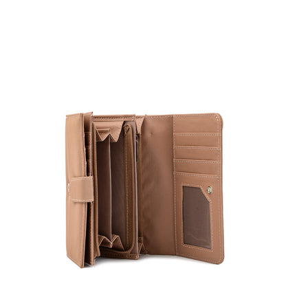 Jimena Medium Wallet Dark Beige