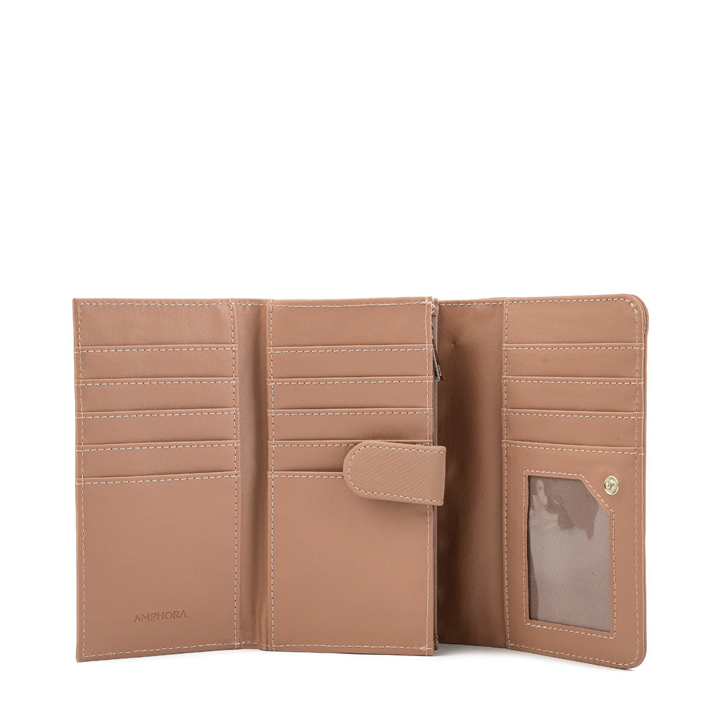 Jimena Medium Wallet Dark Beige