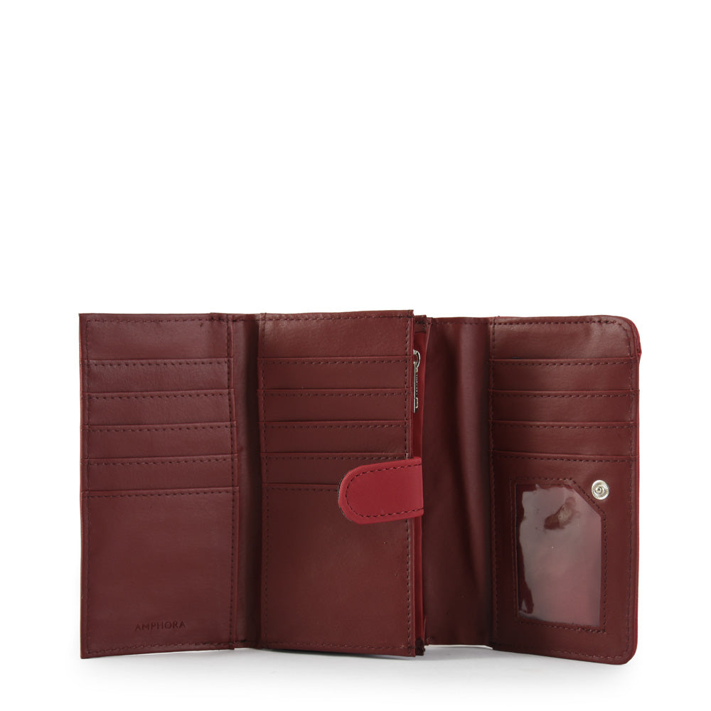 Jimena burgundy medium wallet