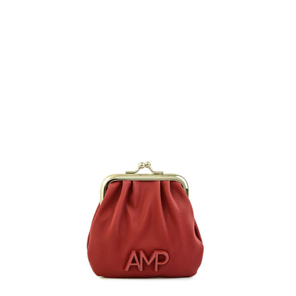 Jimena burgundy pinch purse