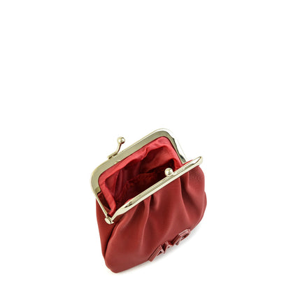 Jimena burgundy pinch purse