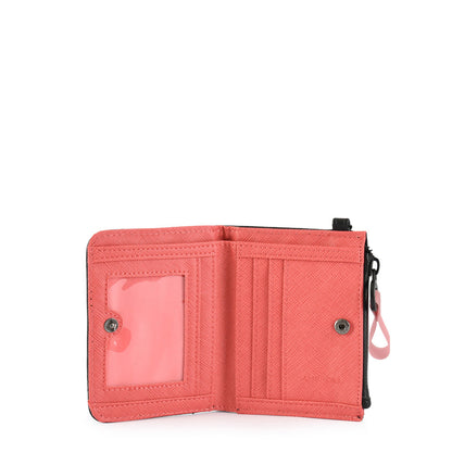 Curitiba small black exterior closure wallet