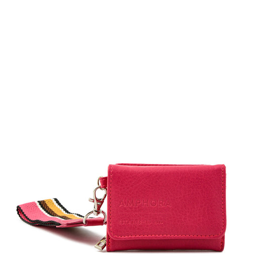 Villazon wallet small fuchsia exterior closure