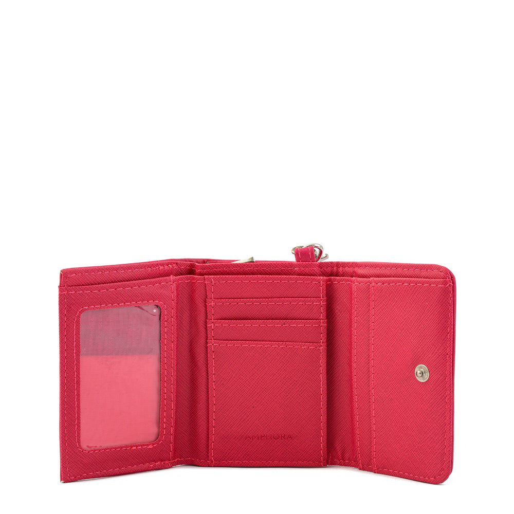 Villazon wallet small fuchsia exterior closure